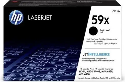 Immagine prodotto di Toner nero HP 59X, alta capacità, originale, 10000 pagine, LaserJet Pro M304, M404, MFP M428