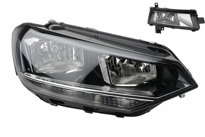 Productafbeelding van Koplampen geschikt voor VW Touran 5T, bouwjaar 05/15-, met H7 lampen (links). Inclusief mistlamp, onderdeelnummer 5TB941006A en 5TA941662. Johns