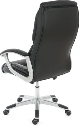 Obrázok produktu pre Profesionálna kancelárska stolička L42 XXL, manažérska otočná stolička, 150 kg nosnosť, Imitácia kože ~ čierna