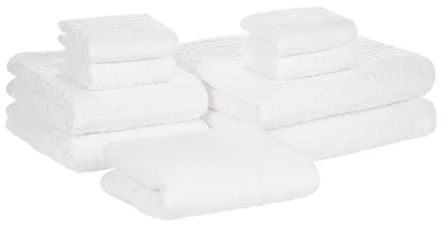 Image de Lot de 9 serviettes Atai Coton Blanc Lumarko !