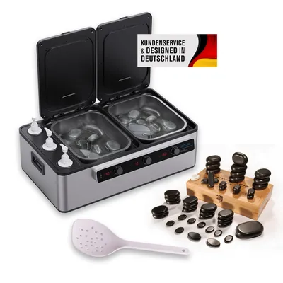 Produktbild von Hot Stone Set "Premium" Erwärmer - 45 Hot Stones