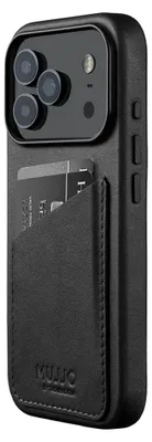Immagine prodotto di Custodia per iPhone 17 Pro, Mujjo Custodia a portafoglio in pelle MagSafe Nero