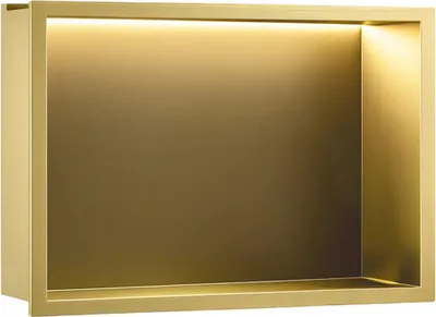 Produktbild von Wandeinbau-Regal Fürs Bad REA 30x45 Brush Gold