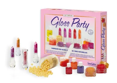 Immagine prodotto di SENTOSPHERE Creative Kit Gloss Party Realizza e disegna il tuo lucidalabbra personalizzato
