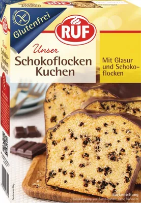 Produktbild von RUF Schokoflocken Kuchen glutenfrei Backmischung