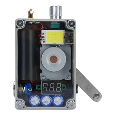Zdjęcie produktu dla Generator ręczny, przenośna ładowarka awaryjna USB z lampką COB na wypadek sytuacji awaryjnych, powerbank, ładowarka do telefonu komórkowego na kempingu