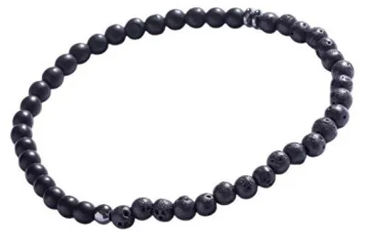Produktbild von Perlenarmband fü r Herren mit Lavastein MCGB5109