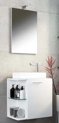 Produktbild von VCM 3-tlg Set | Waschplatz für Gäste WC | Gästebad | Waschtisch Toilette | Badezimmer Set - Hausa SP