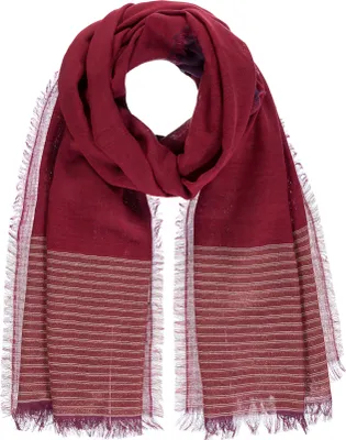 Imagen del producto de Bufanda ligera de lana, color rojo, marca Passigatti
