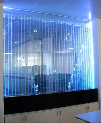 Produktbild von Wandpaneel mit Wasserblasen LED Wasserwand Designer Wasser Wand Beleuchtete Neu