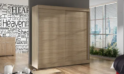 Produktbild von Geräumiger Kleiderschrank BULAN X – Breite 200 cm, Eiche Sonoma
