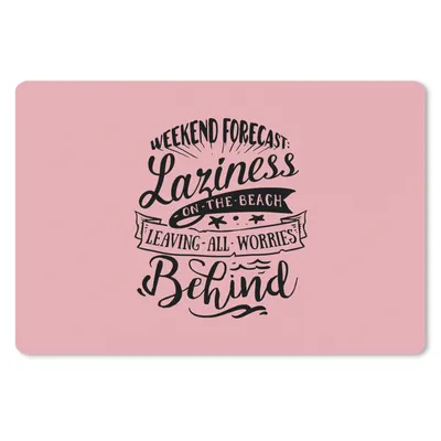 Produktbild von MuchoWow® Mauspad Mousepad Sommer - Zitat - Rosa 27x18 cm - Mousepads - Maus Mat - Pad - Mausunterlage - Büroartikel - Desk Matten