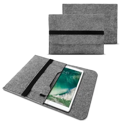 Produktbild von NAUC Sleeve Tasche Apple iPad Pro 11 Hülle Tablet Filz Cover Schutzhülle CaseFarbe:Grau