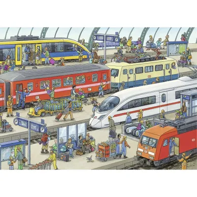 Immagine prodotto di RAVENSBURGER Bahnhof Puzzle 60 pezzi