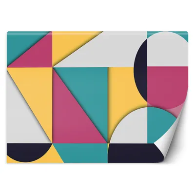 Produktbild von Kinderzimmer Geometrische Abstrakt FOTOTAPETE 150x105 cm VLIES Tapete Wandtapete Wandbilder Wanddekoration Design Wohnzimmer Schlafzimmer Flur Büro Küche T-3-TF-19101-150x105
