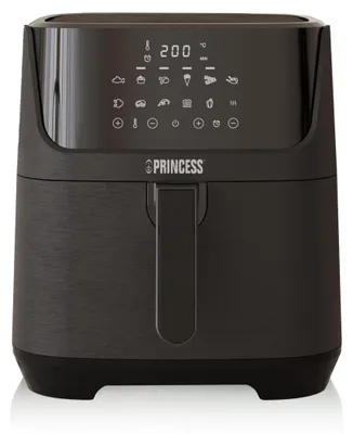 Image de Princess Friteuse à air chaud numérique 6,5 litres avec cloison écran tactile Programmes Friteuse à air noir 182061