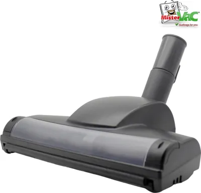 A vacuum cleaner nozzle is shown against a white background.