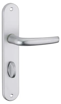 Image de Ensemble de poignées pour porte intérieure Maia à condamnation, carré 7mm, entr'axes 195mm, argent - THIRARD