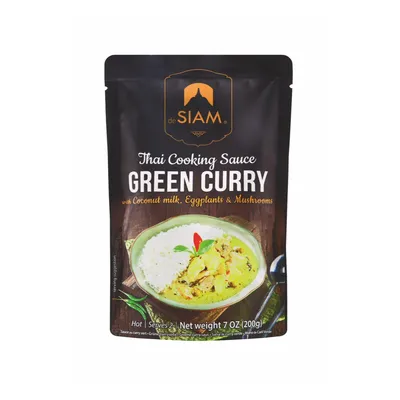 Productafbeelding van deSIAM Thaise Kooksaus Groene Curry 200g