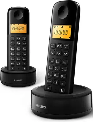 Produktbild von Philips D160 DUO Strahlungsarmes Schnurlostelefon, Rufnummernanzeige, 10h Sprechzeit, 8 Tage Standby, Freisprechfunktion, DECT