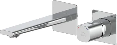 Immagine prodotto di TORES Rubinetto lavabo da incasso argento cromato Laveo BVT_022P