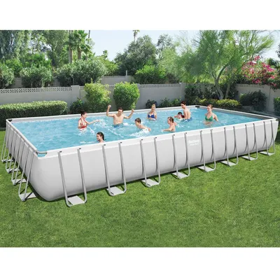 Produktbild von Bestway Power Steel Rechteck-Rahmenpool Aufstellpool 956 x 488 x 132 cm