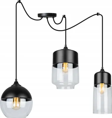 Image de Élégante Suspension Avec Abat-Jour En Verre