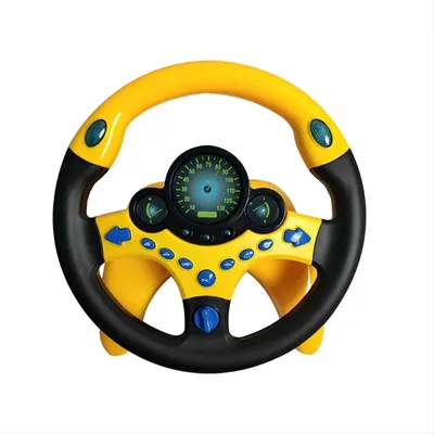 Produktbild von Spielzeug Lenkrad Spielzeug Lenkrad Fahrcontroller - Gelb mit Licht und Musik - 3 AA-Batterien (nicht inbegriffen) - Für Babys und Kleinkinder