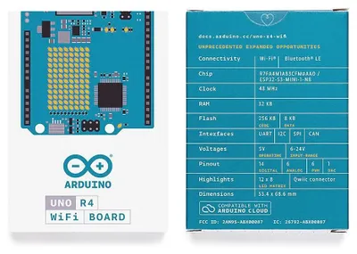 Image de Arduino ABX00087 Board Uno Rev4 Wifi (ABX00087)