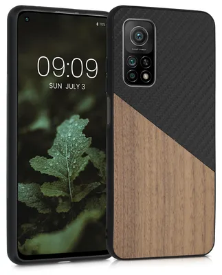 Produktbild von kwmobile Hülle kompatibel mit Xiaomi Mi 10T / Mi 10T Pro - Handyhülle - Handy Schutzhülle - Smartphone Cover - Dunkelbraun