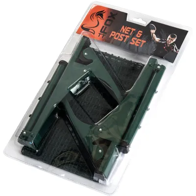 Produktbild von Fox TT Tischtennisnetz Set - grün - Metall Clip-On System
