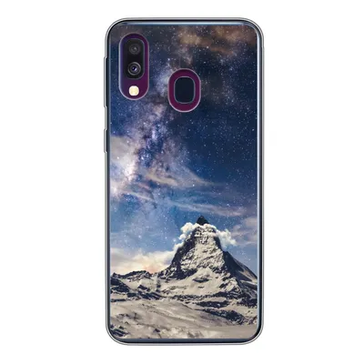 Produktbild von MuchoWow® Handyhülle Schutzhülle Hülle für Samsung Galaxy A40 Berge - Sterne - Universum - Jungen - Mädchen - Kinder Silikon Softcase Handy Hülle - Handy-Tasche