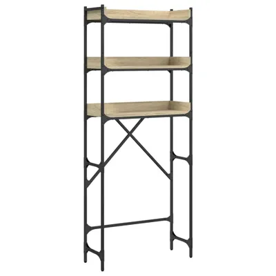 Obrázok produktu pre vidaXL Polička na práčku Sonoma dub 67x25x163 cm Materiál na báze dreva