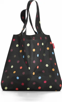 Zdjęcie produktu dla Reisenthel mini maxi shopper, Torba na zakupy, Czarny, Wielobarwny, Poliester, Wzór, 15 l, 435 mm
