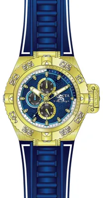 Zdjęcie produktu dla Invicta Subaqua 49880 Zegarek Męski - Mechanizm Kwarcowy - Stal Nierdzewna z Niebieską Tarcza - 50 mm