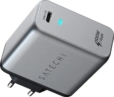 Produktbild von Satechi 100W USB-C PD GaN Wall Charger space gray