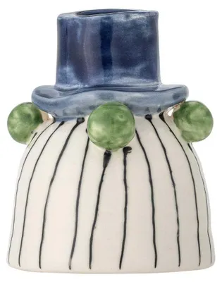 Produktbild von Bloomingville Kerzenhalter TACANA Weiß Blau 9x7 cm Kerzenständer