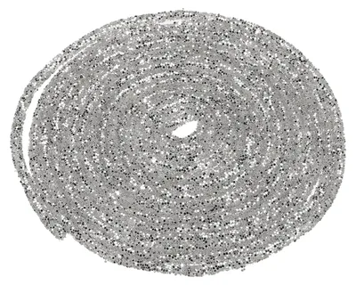 Paillettenband 6 mm x 450 cm, 2 Stück, silbergrau, Bastelzubehör