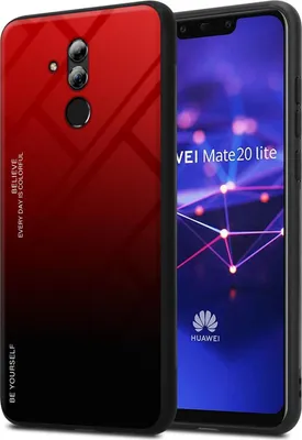 Produktbild von Cadorabo Hülle für Huawei MATE 20 LITE Schutz Hülle in Schwarz Handyhülle TPU Etui Cover Case Tempered Glas