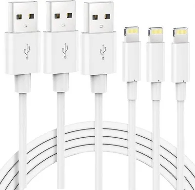 Image de Câble de recharge de 2 m, lot de 3,  MFi, pour iPhone et iPad