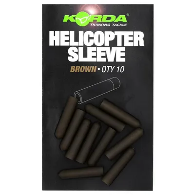 Produktbild von Korda Heli Sleeve - 10 Tubes, Farbe:Brown
