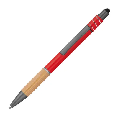 Produktbild von Fidget Touchpen-Kugelschreiber / aus Metall / Farbe: rot