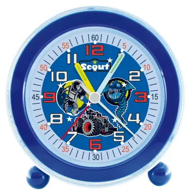 Produktbild von Scout Kinder Wecker Alarm NightLight Monster Traktor Blau Jungen 280001039