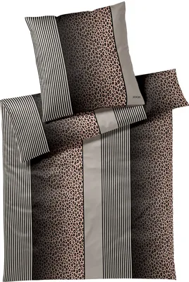 Produktbild von JOOP! Mako-Satin-Bettwäsche Leo Farbe taupe Größe 240x220+2x40x80