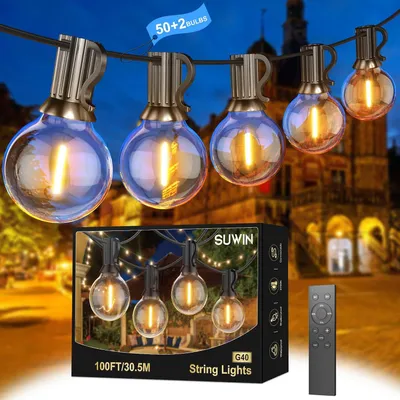 Immagine prodotto di Catena luminosa da 30 metri - Con spina - Telecomando - Per uso esterno
