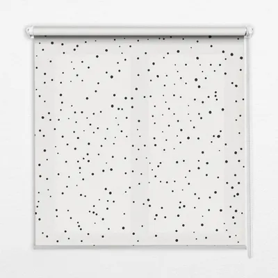 Produktbild von Seitenzug-Rollo Fensterrollo Jalousie - Lichtdurchlässig Springrollos - 110x140 cm - Punkte