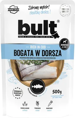 Zdjęcie produktu dla BULT Mielonka dla psa bogata w dorsza 500g