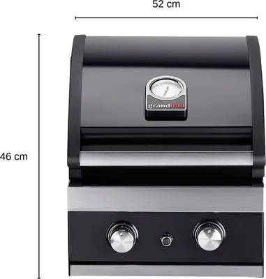 Produktbild von Grandhall Gasgrill ClassicG2 Einbau Grill Gas Garten Gartenkamin Kamin 8,5 kW