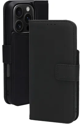Produktbild von Mobiparts MP-127226, Geldbörsenhülle, Apple, iPhone 16 Pro, 16 cm (6.3"), Schwarz
