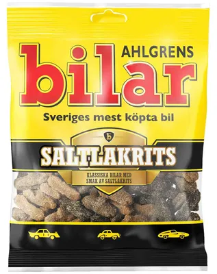 Produktbild von Ahlgrens bilar Saltlakrits 100g
